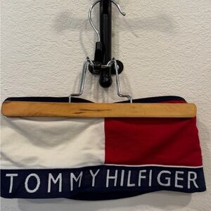 Vintage Tommy Hilfiger Red and White Colorblock bralette / tube top